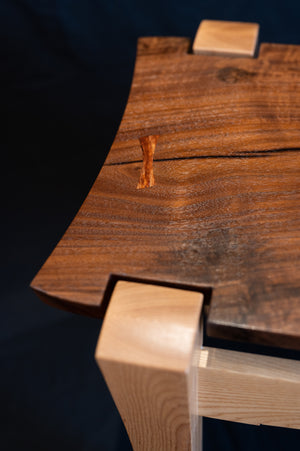 Floating Bench | Bubinga Bow Ties